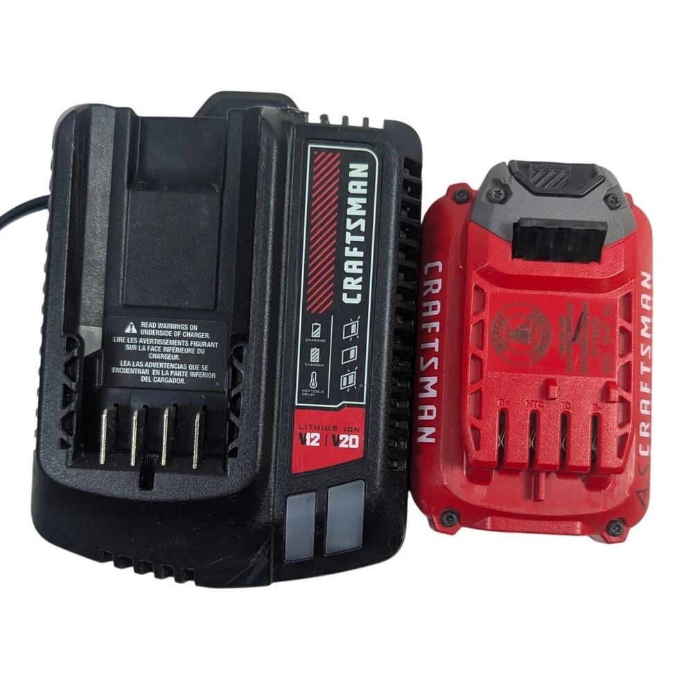 Craftsman 12V-20V Max Lithium Ion Charger CMCB100 20V Battery CMCB202 Used